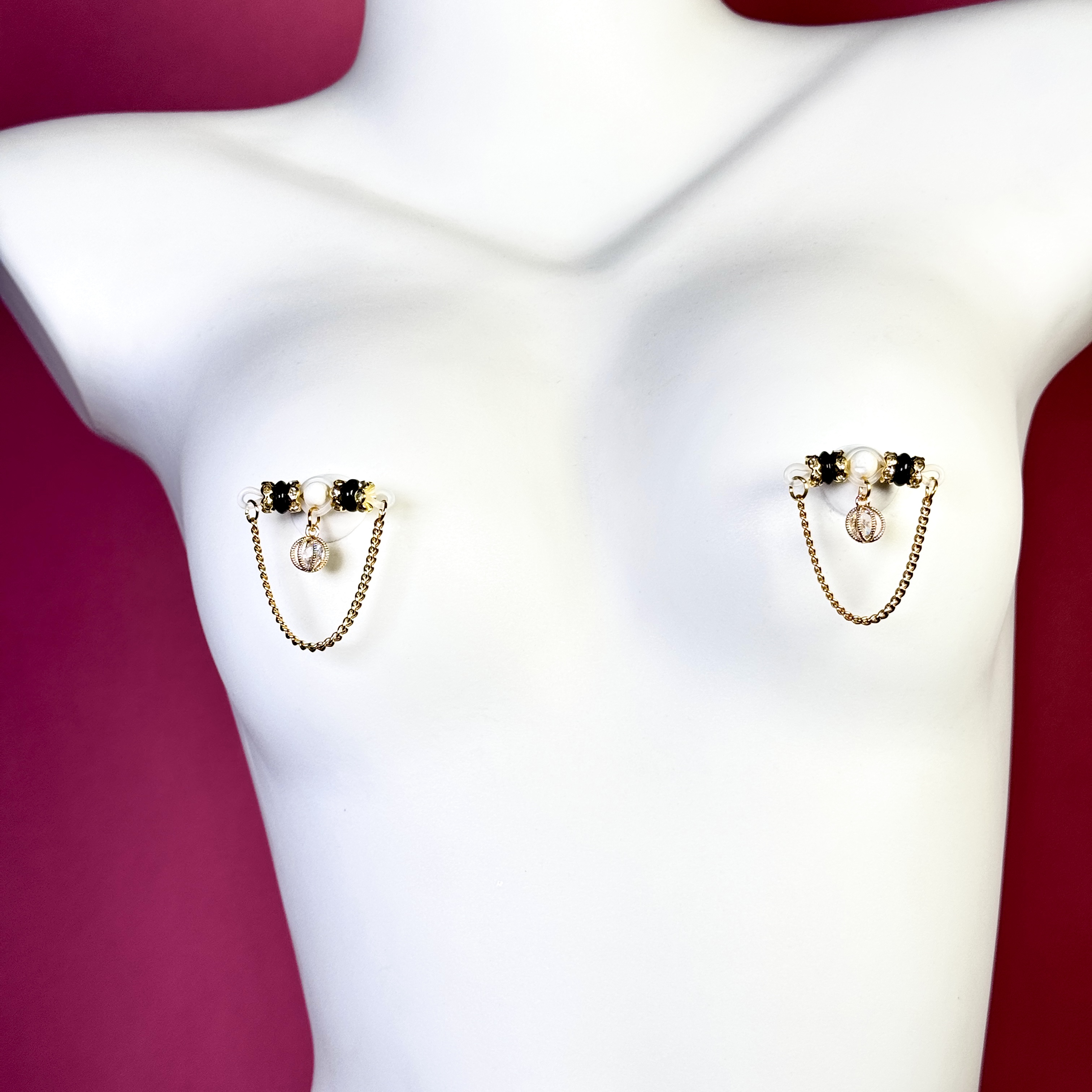 Luna Crystal Nipple Chain