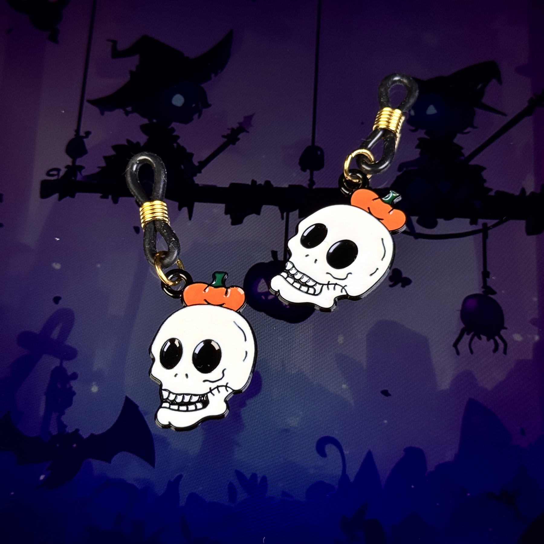 Pumpkin Skull Halloween Non-Piercing Nipple Jewelry