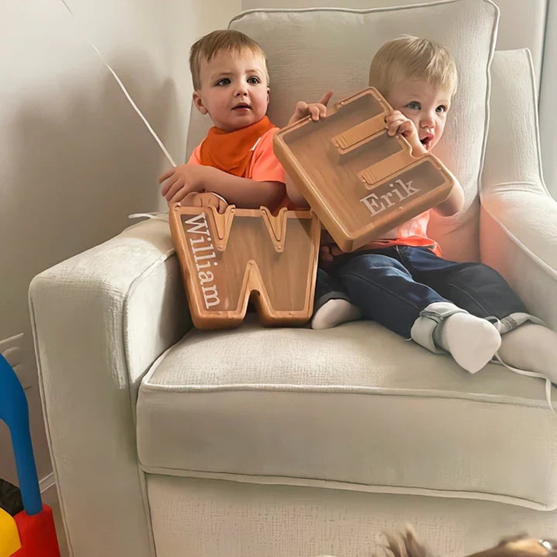 Personalized wooden piggy bank-Thyye