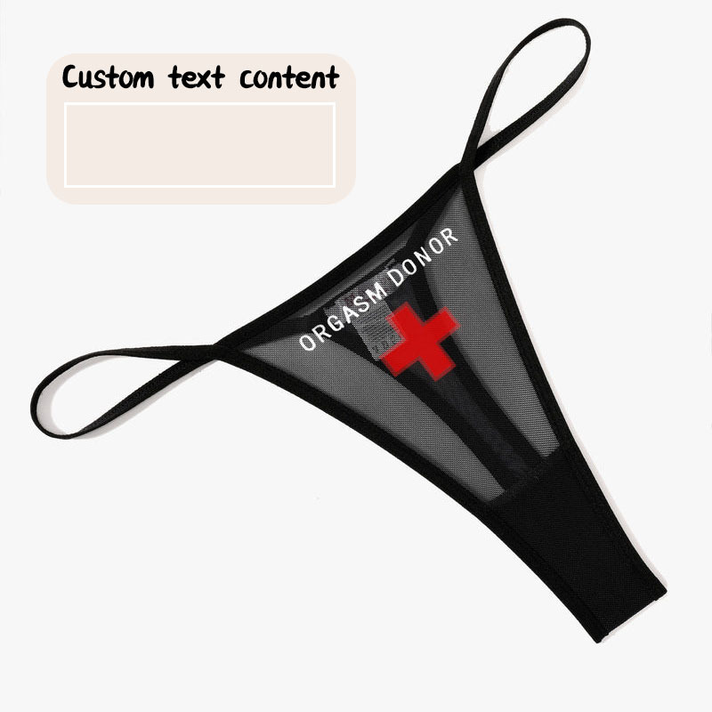 Custom Low Rise Thong Mesh Briefs-Thyye