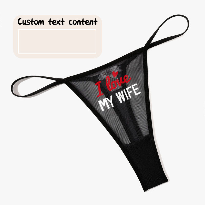 Custom Low Rise Thong Mesh Briefs-Thyye