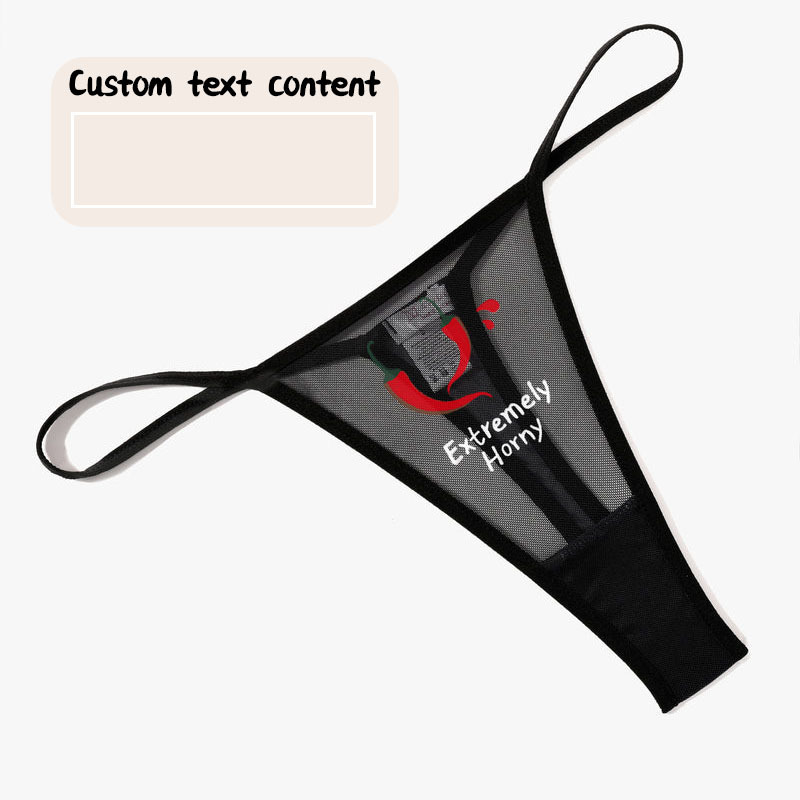 Custom Low Rise Thong Mesh Briefs-Thyye