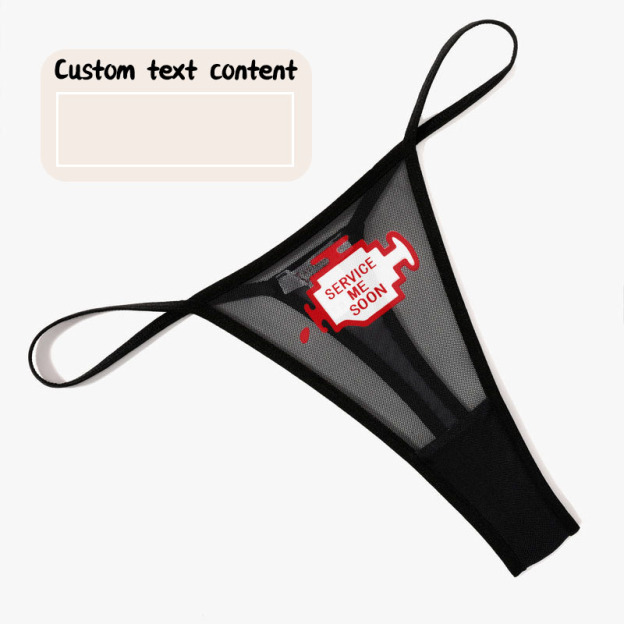 Custom Low Rise Thong Mesh Briefs-Thyye