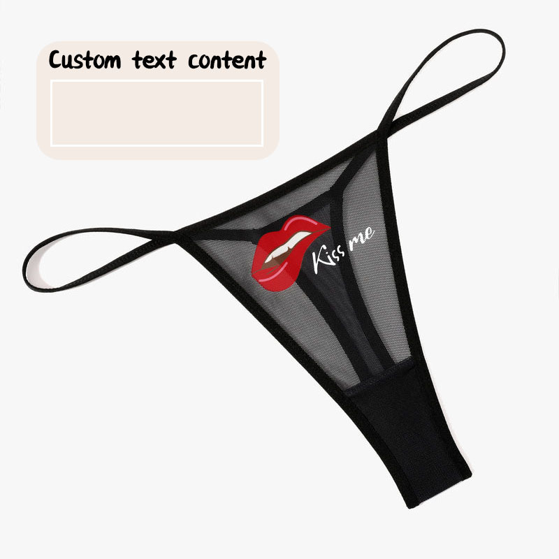 Custom Low Rise Thong Mesh Briefs-Thyye