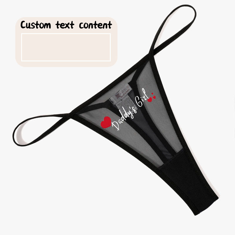 Custom Low Rise Thong Mesh Briefs-Thyye