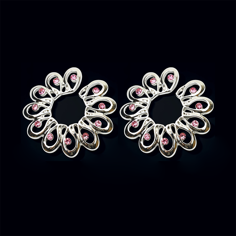 Peacock Feather Petal Nipple Ring-Thyye