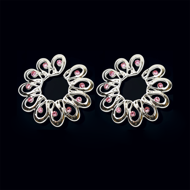 Peacock Feather Petal Nipple Ring-Thyye