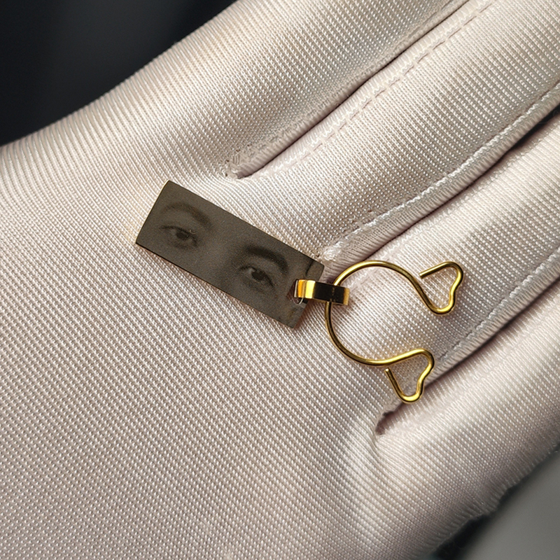 Personalized engraved eye picture nipple clamp-Thyye