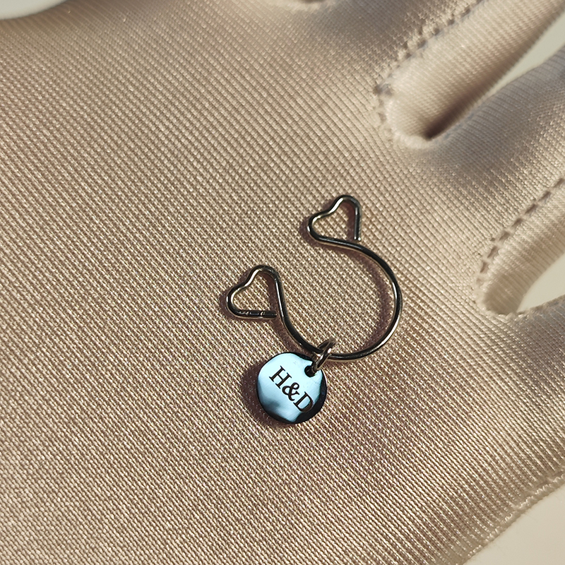 🔠Customized round letter nipple clamps-Thyye