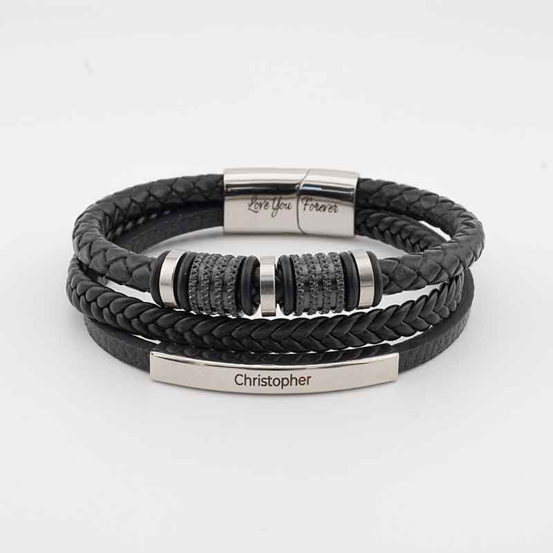 „Für immer verbunden“ – personalisiertes Armband für Sohn-Thyye