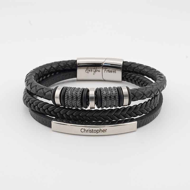 „Für immer verbunden“ – personalisiertes Armband für Sohn-Thyye