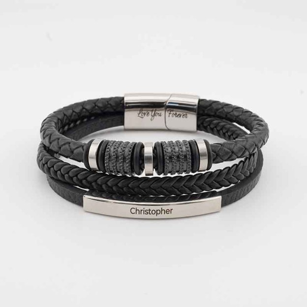 „Für immer verbunden“ – personalisiertes Armband für Sohn-Thyye