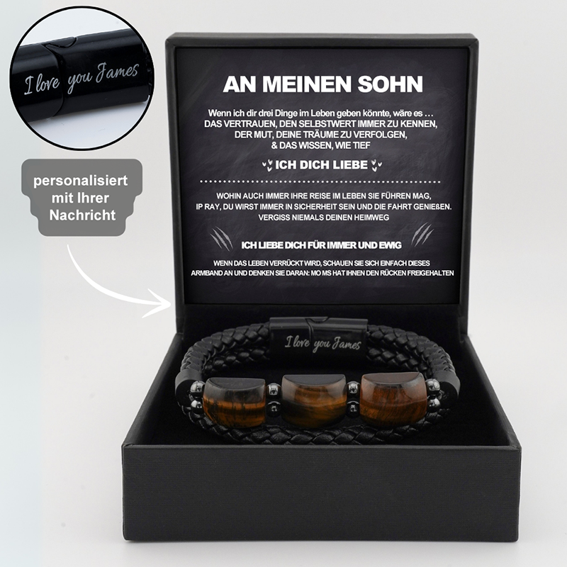 Tigerauge-Stein-Schutzarmband für Sohn-Thyye