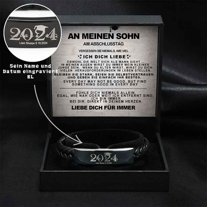 Personalisiertes Geschenkset zum Schulabschluss Ihres Sohnes-Thyye