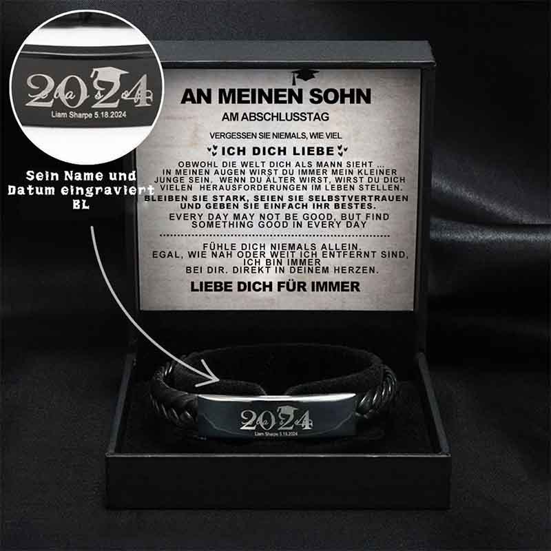 Personalisiertes Geschenkset zum Schulabschluss Ihres Sohnes-Thyye