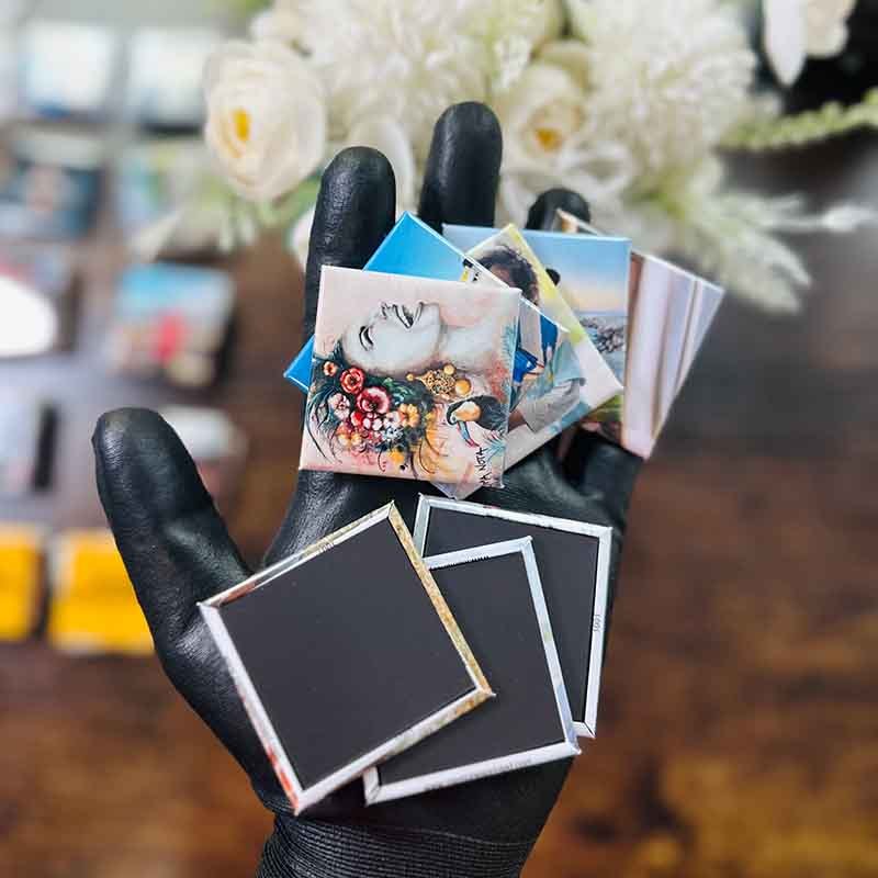 Square Customized High Quality Photo Fridge Magnets-Thyye