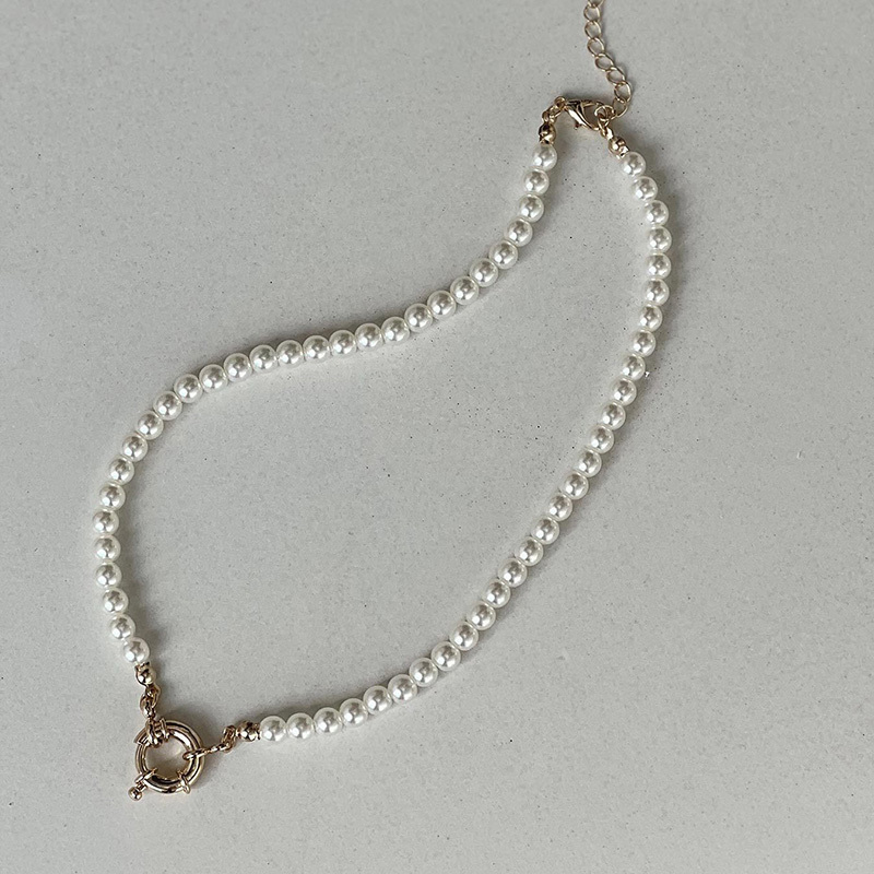 Pearls Choker Pearl Initial-Thyye