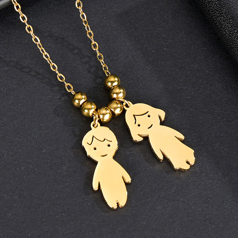 Customized name necklace for boys and girls-Thyye