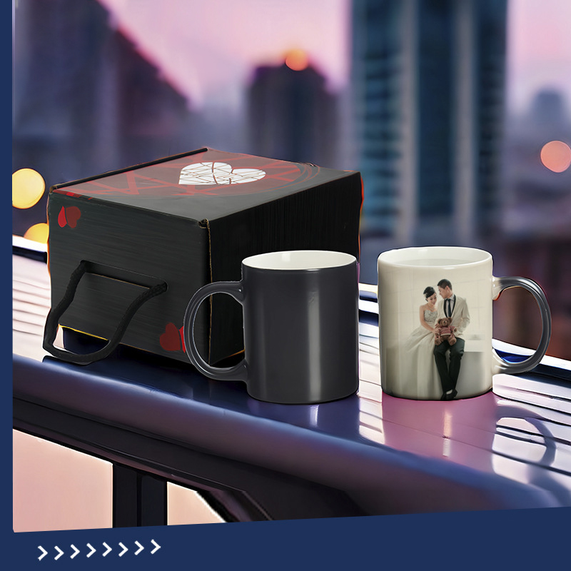 Creative gift heat-changing photo mug-Thyye