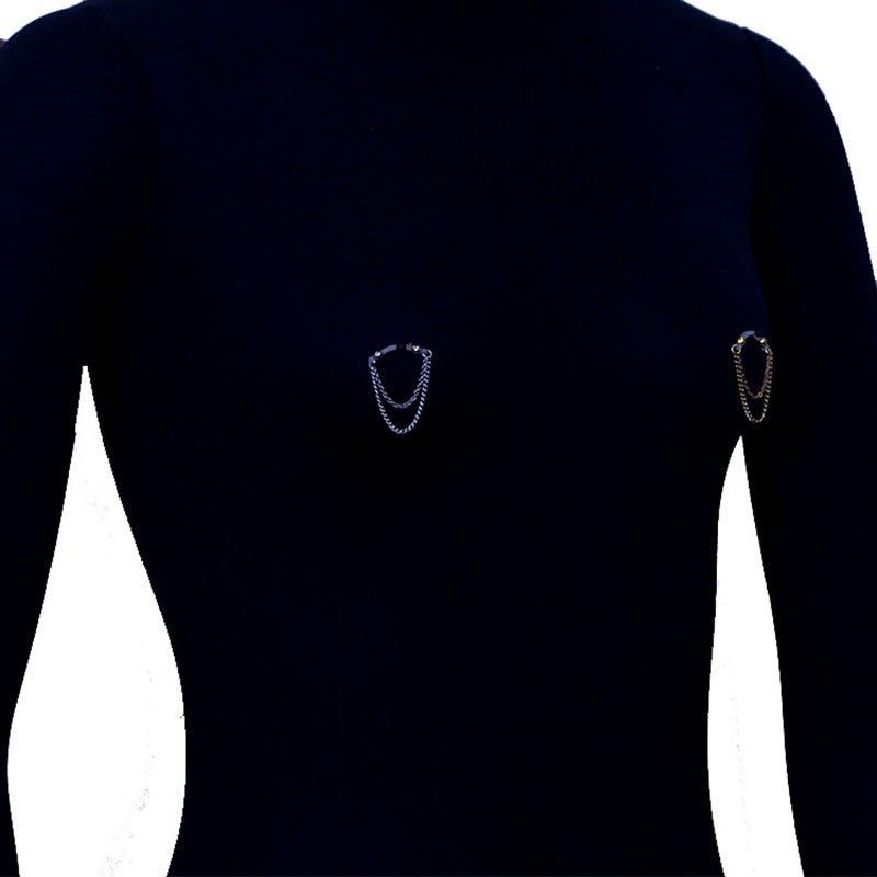 Silicone Punch-free Double-layer Tassel Nipple Ring-Thyye