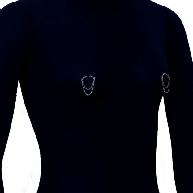 Silicone Punch-free Double-layer Tassel Nipple Ring-Thyye