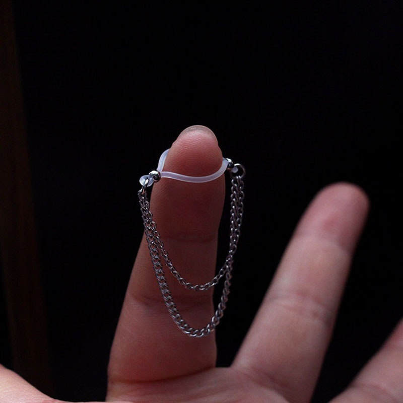 Silicone Punch-free Double-layer Tassel Nipple Ring-Thyye