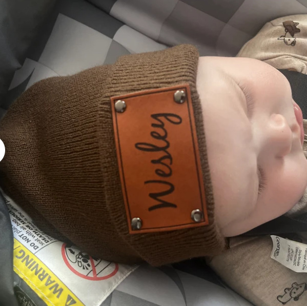 Engravable knitted warm beanie-Thyye