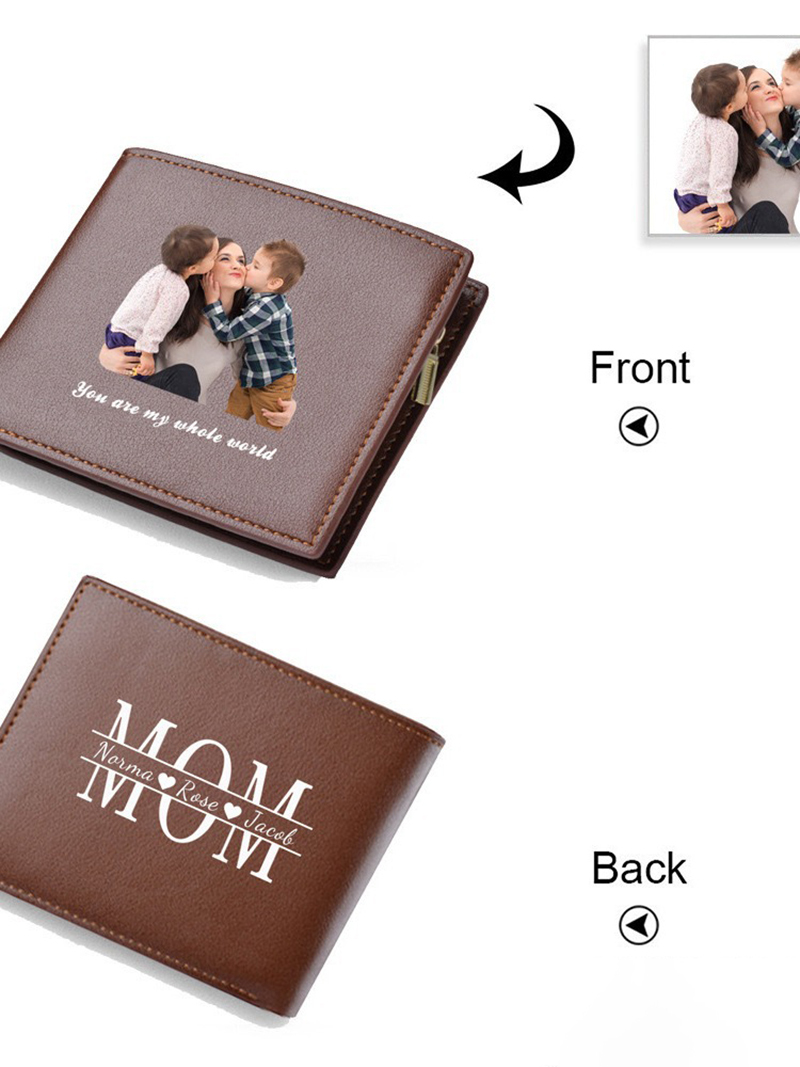 Photo Printed Wallet Customized Parents Gift-Thyye