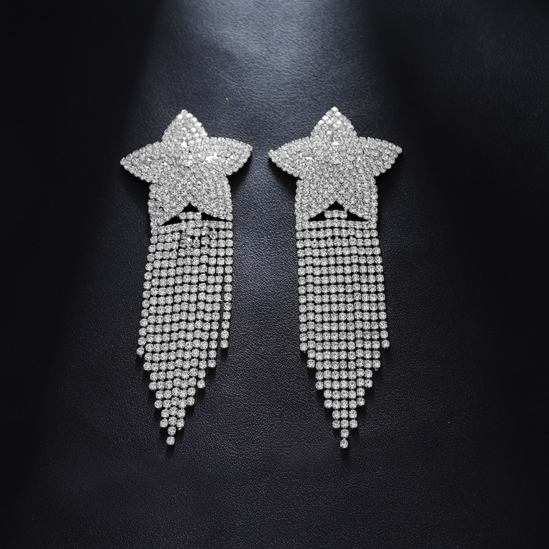 Rhinestone Five-pointed Star Nipple Sticker-Thyye