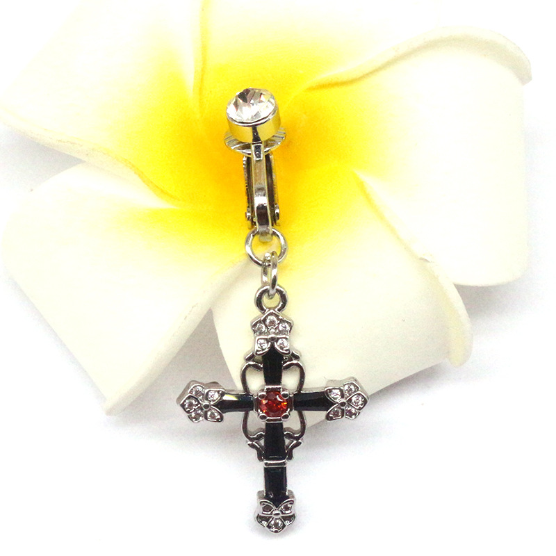 No Piercing Required Cross Navel Clip-Thyye