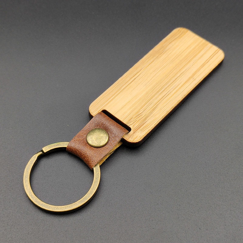 Design pu wood keychain-Thyye