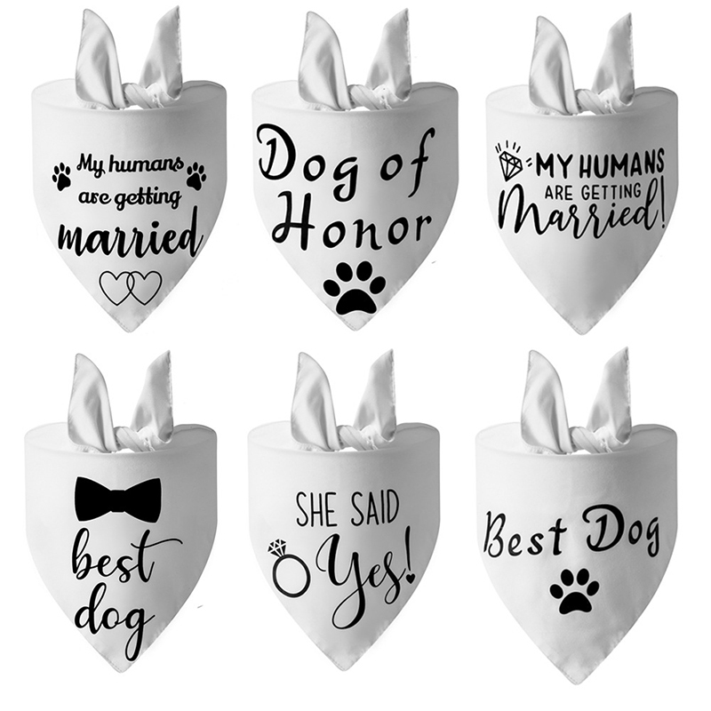 Wedding pet triangle scarf customization-Thyye