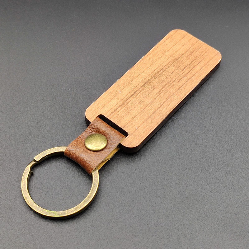 Design pu wood keychain-Thyye