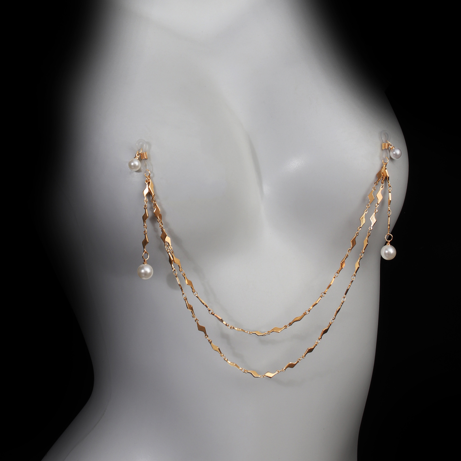 Pearl Gleam Layered Torso Chain