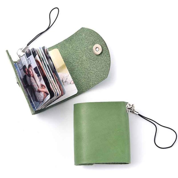 Mini Leather Photo Keychain-Thyye