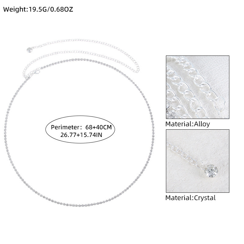 Silver Diamond Star Loop