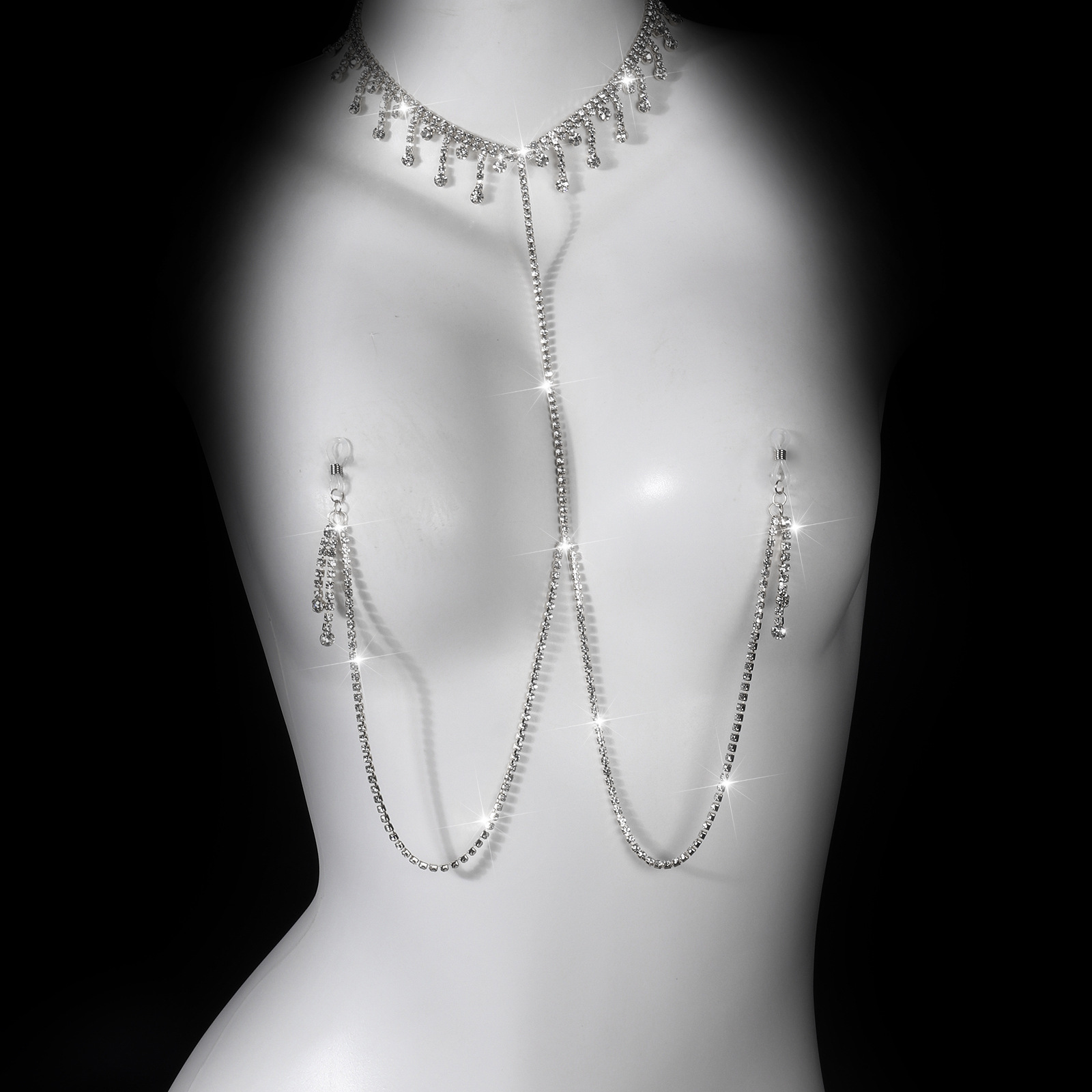 Cascade Crystal Torso Chain