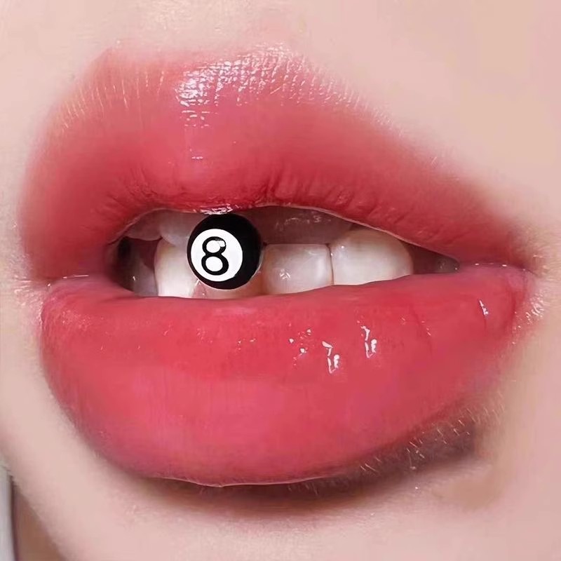 Black 8 Billiards Titanium Steel Tongue Studs-Thyye