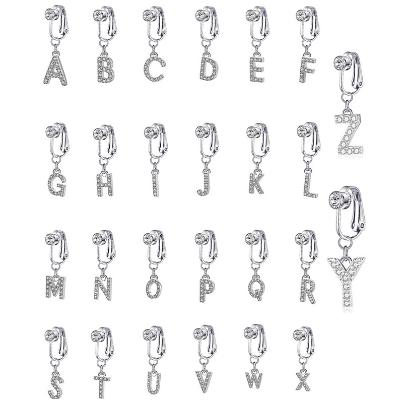 Customized belly button ring with 26 letters-Thyye