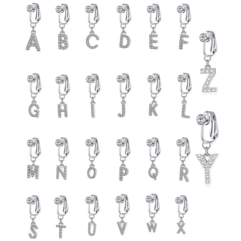 Customized belly button ring with 26 letters-Thyye