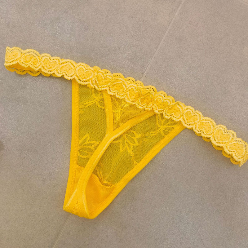 Custom lettering thong