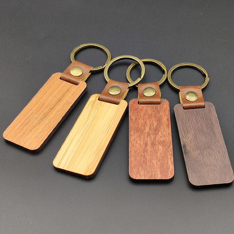 Design pu wood keychain-Thyye