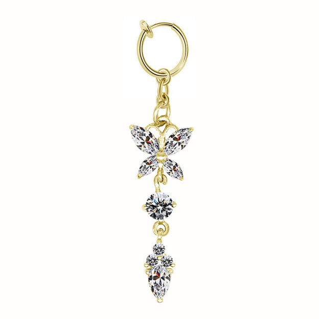 Butterfly belly button ring-Thyye