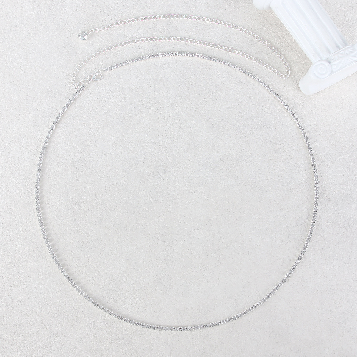 Silver Diamond Star Loop