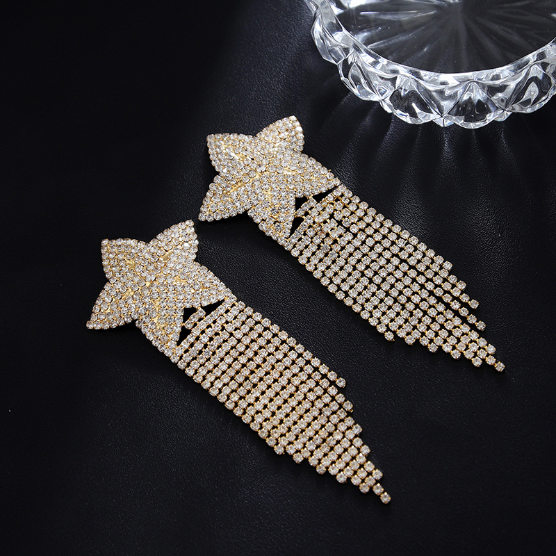 Rhinestone Five-pointed Star Nipple Sticker-Thyye