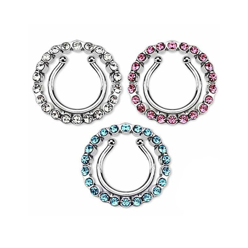 Clip-on Nipple Ring Set-Thyye