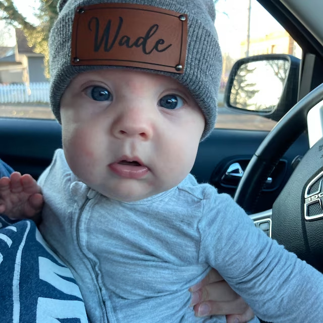 Engravable knitted warm beanie-Thyye