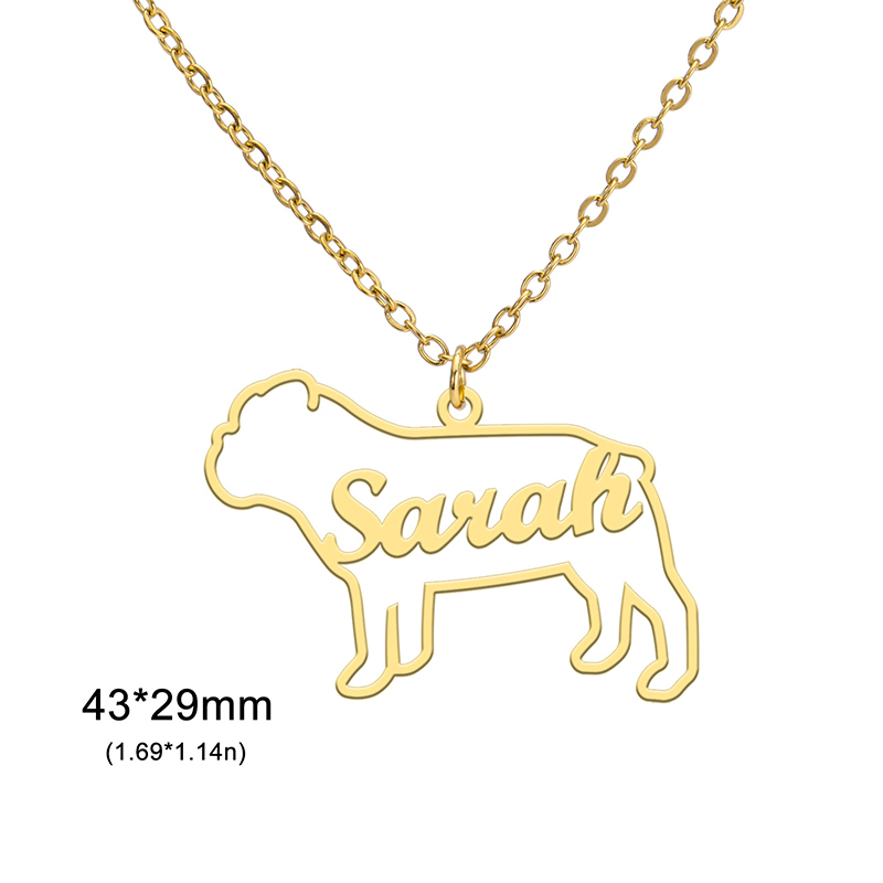 Dog Silhouette - Personalized Necklace-Thyye