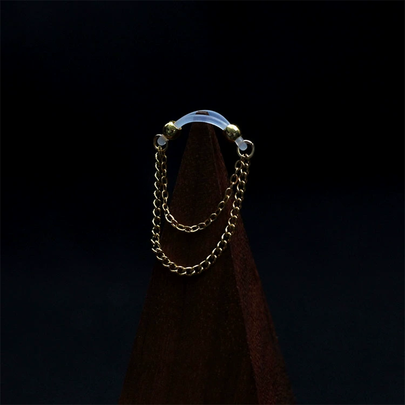 Silicone Punch-free Double-layer Tassel Nipple Ring-Thyye