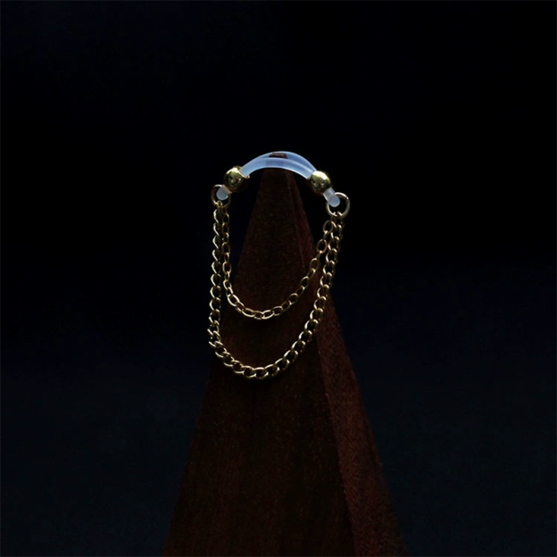 Silicone Punch-free Double-layer Tassel Nipple Ring-Thyye